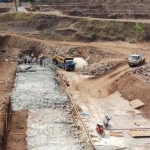 Embung Welulang di Pasuruan yang sudah dibangun.