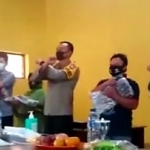 Dari kiri- Sekda Kabupaten Kediri Dede Sujana, Kapolres Kediri AKBP Lukman Cahyono dan jajaran TNI-Polri. (foto: IST).