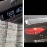 Unit kendaraan yang pelat nomornya dipakai pemukul mahasiswa dengan tongkat bisbol di Surabaya.