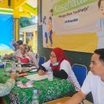 Pemeriksaan kesehatan yang digelar Pertamina Patra Niaga Regional Jatimbalinus untuk masyarakat Desa Tasikharjo, Kecamatan Jenu, Rabu (26/6/2024).