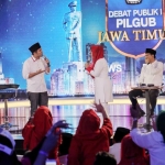 Suasana debat cagub-cawagub Jawa Timur , Selasa (10/4/2018). Foto: bangsaonline.com