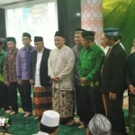 Para pengurus Pergunu Kota Denpasar dan Jembrana Bali saat dilantik di Masjid Raya Baiturrahman Denpasar Bali, Sabtu malam (8/2/2020). foto: bangsaonline.com