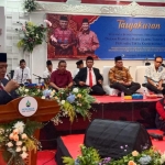 Bupati Malang Sanusi saat memberikan arahan dalam acara HUT ke-42 Perumda Tirta Kanjuruhan.