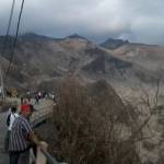 Gunung Kelud pasca erupsi. (lensaindonesia.com)