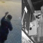 Tangkapan layar rekaman CCTV saat pelaku menjalankan aksi pencurian di sebuah warung  di Desa Modong, Kecamatan Tulangan, Sidoarjo.