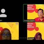 Suasana virtual media briefing Indosat Ooredoo.