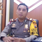 Kasatlantas Polres Madiun AKP Firman Widyaputra Lukman Sumaatmadji menjelaskan tentang pengaman Nataru.