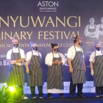 Pembukaan Banyuwangi Culinary Festival di Aston Hotel dalam rangka memeriahkan Harjaba ke250. Foto: TEGUH PRAYITNO/ BANGSAONLINE