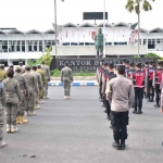 Apel bersama saat masa tenang Pemilu 2024 di Jember.