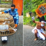 Aksi teatrikal yang digelar seniman di area Candi Sumber Tetek, Wonosunyo, Gempol, untuk menyindir Pemkab Pasuruan.