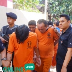 Para pelaku tindak kriminal yang berhasil diamankan Polres Jombang selama operasi sikat semeru.