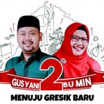 Gus Yani dan Bu Min, Cabup-Cawabup Gresik.