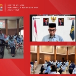 Guna memperkuat mental ASN di jajaran Kanwil Kumham Jatim, Inspektur Jenderal Kemenkumham Razilu memberikan penguatan kepada para pegawai secara virtual, Senin (9/8/2021). (foto: ist)