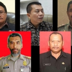 FOTO: Dari kiri atas, Tarso Sagito, Andhy Hendro Wijaya, Abu Hasan. Dari kiri bawah, Darmawan, Sutaji Rudy.