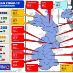 Peta sebaran Covid-19 di Gresik.
