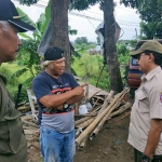 Satpol PP Kab Mojokerto saat melakukan razia.
