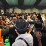 Salah satu kericuhan di Muktamar NU ke 33 Jombang saat sidang tatib membahas AHWA. 