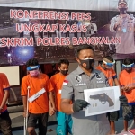 Kapolres Bangkalan AKBP Rama Samtama Putra saat menggelar rilis pers, Kamis (22/1/2020).