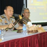 Karo SDM Polda Jatim Kombes Pol Rastra Gunawan saat membuka pelatihan.
