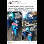 Inilah foto motor diduga milik pegawai Bapemas dan KB Tuban yang menjadi viral di medsos Facebook.