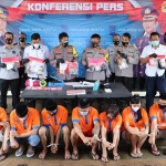 Konferensi pers akhir tahun Polres Batu, Selasa (29/12).