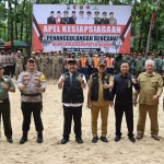 Jajaran Polres Ngawi bersama Forkopimda menggelar Apel Kesiapsiagaan Bencana, Selasa (11/10/2022). Foto : ist