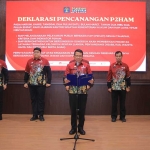 Pencanangan P2HAM oleh Kanwil Kemenkumham Jatim yang diikuti seluruh kepala UPT dan perwakilan pemda, Kamis (21/3/2024). 