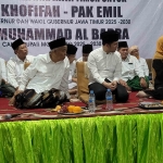 Prof Dr KH Asep Saifuddin Chalim, MA, dalam acara Walimatus Safar yang dihadiri para kiai dari 38 kabupaten dan kota se-Jawa Timur, di Pondok Pesantren Amanatul Ummah, Jalan Siwalankerto Utara, Surabaya, Rabu (5/6/2024) malam. Foto: MMA/bangsaonline