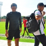 STRIKER ANDALAN. Bijahil Chalwa, Striker Persibo Bojonegoro mencetak quattrick saat menjamu Persegres Gresik di Stadion Letjen Soedirman.