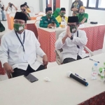 Gus Ipul-Adi Wibowo saat mendaftar sebagai cawali dan cawawali di kantor KPU Kota Pasuruan.