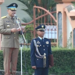 Wamen ATR/BPN saat memimpin apel pagi di STPN Yogyakarta.
