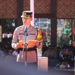 Kapolres Batu saat memberi sambutan.