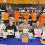 Konferensi pers Polres Buleleng dalam pengungkapan kasus narkotika