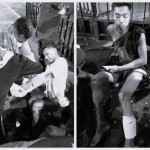 Dua korban dugaan pembacokan saat mendapat pertolongan medis pertama