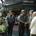 Dandim Ngawi saat mengunjungi Koramil Mantingan.