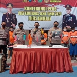 Kapolres Bangkalan AKBP Didik Hariyanto saat memimpin Anev Kamtibmas akhir tahun 2020 di Mapolres Bangkalan, Kamis (31/12/2020).