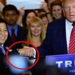 Ketua DPR RI saat bersalaman dengan capres Amerika Serikat Donald Trump di Trump Tower, Fifth Avenue, New York, Kamis (3/9). Foto reuters/detik