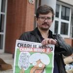 Renald Luzier, kartunis majalah Charlie Hebdo. foto: republika.co.id