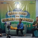 Suasana bazar emas dan kuliner Ramadan yang digelar PT Pegadaian Sidoarjo.