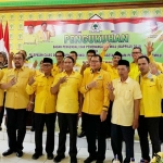 Pengurus DPD PG Jatim bersama Bappilu DPD Golkar Magetan, Selasa (20/11). Foto: Ist