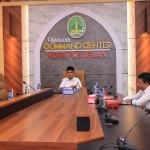 Wakil Wali Kota Pasuruan Adi Wibowo saat mengikuti Publikasi Data Intervensi Spesifik dan Sensitif Bidang Kesehatan untuk Percepatan Penurunan Stunting Triwulan II tahun 2023.