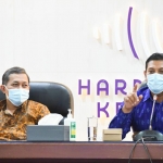 Ketua Pokja MSIB Kemendikbudristek, Haryo Kusuma Wibawa (kiri), dan Wali Kota Kediri, Abdullah Abu Bakar. Foto: Ist