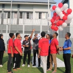 Pelepasan balon udara sebagai tanda dimulainya Porsenap di Lasdaun atau Lapas Pemuda Madiun.