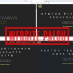 Contoh website Satker palsu. (Ist)