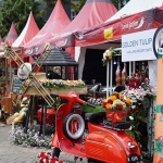 Suasana Batu Street Food Festival yang berlangsung di Balai Kota Among Tani Batu.