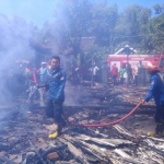 Kondisi rumah rata dengan tanah usai terbakar. Foto: IST
