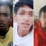 Tiga ABG terduga pelaku pembunuhan Aril, bocah warga Desa Sidokumpul, Kecamatan Bungah, Kabupaten Gresik. Foto ketiga terduga pelaku ini beredar luas di masyarakat. foto: ist.

