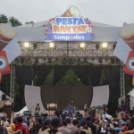 Suasana Pesta Rakyat Simpedes BRI 2022 di Mojokerto.