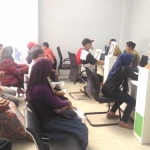 Situasi pelayanan di kantor BPJS Kesehatan Cabang Malang.