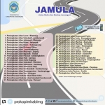 Rincian ruas jalan yang dibangun Pemkab Lamongan.